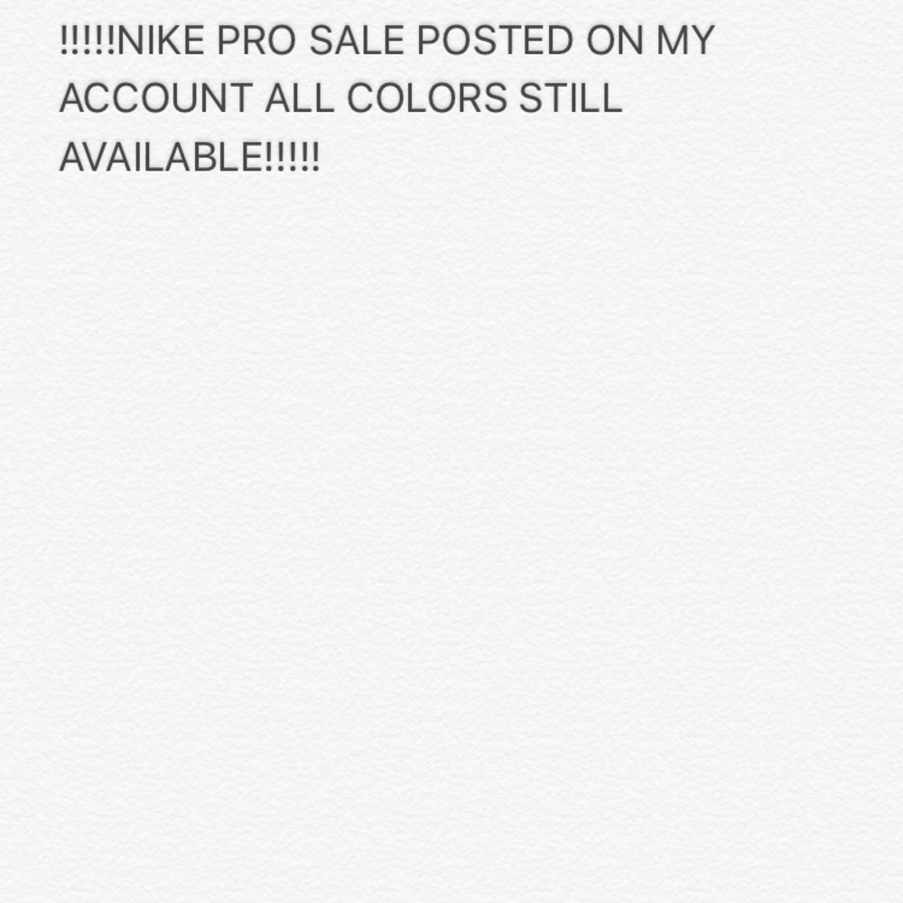 NIKE PRO’S